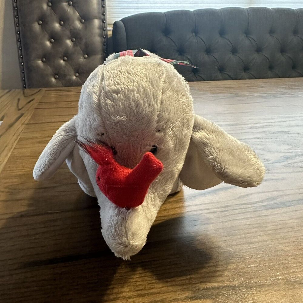 Ganz Elephant And Friend Disney Christmas Red Bird Plaid Bow HX11511 No Code 12"
